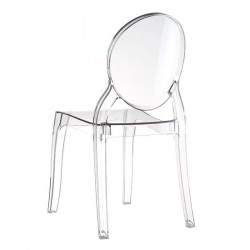 Chaise en plexi transparent Elizabeth 