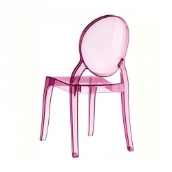 Chaise en plexi transparent Elizabeth 